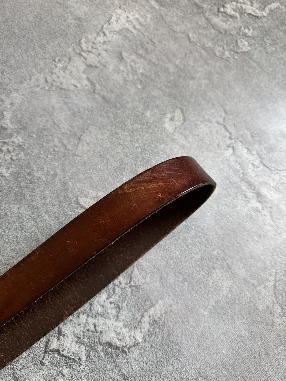 Hugo Boss Hugo boss brown leather belt retro vintage metal logo casual Size ONE SIZE - 8 Thumbnail