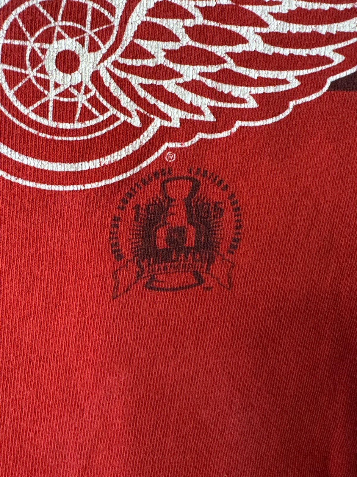 NHL × Starter × Vintage Vintage 1995 Detroit Red Wings Call To Arms Playoffs Tee Size US XL / EU 56 / 4 - 4 Thumbnail