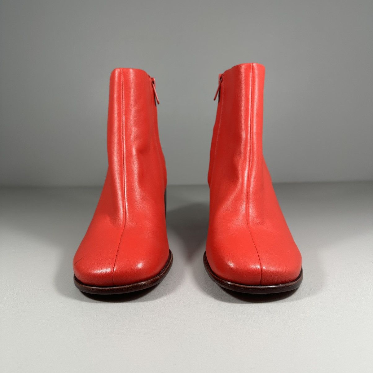 Vince Vince Maggie Phoenix Red Leather Booties Size US 8 / IT 38 - 5 Thumbnail