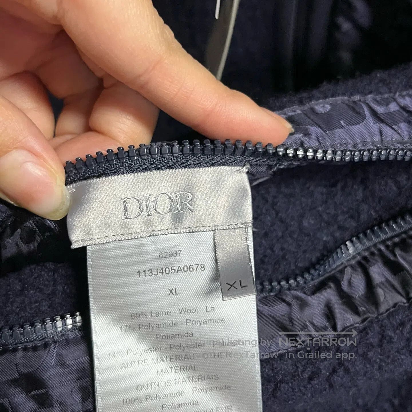 Dior Dior Solid-color stand-up collar zipper long-sleeve jacket Size US XL / EU 56 / 4 - 4 Thumbnail