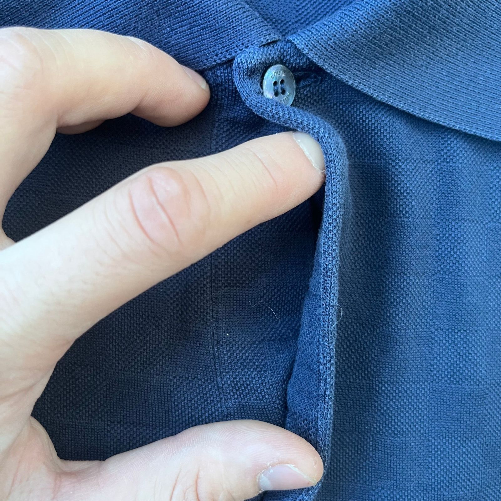 Louis Vuitton Louis Vuitton Men’s Blue Monogram Polo Shirt – Size L Size US L / EU 52-54 / 3 - 9 Thumbnail