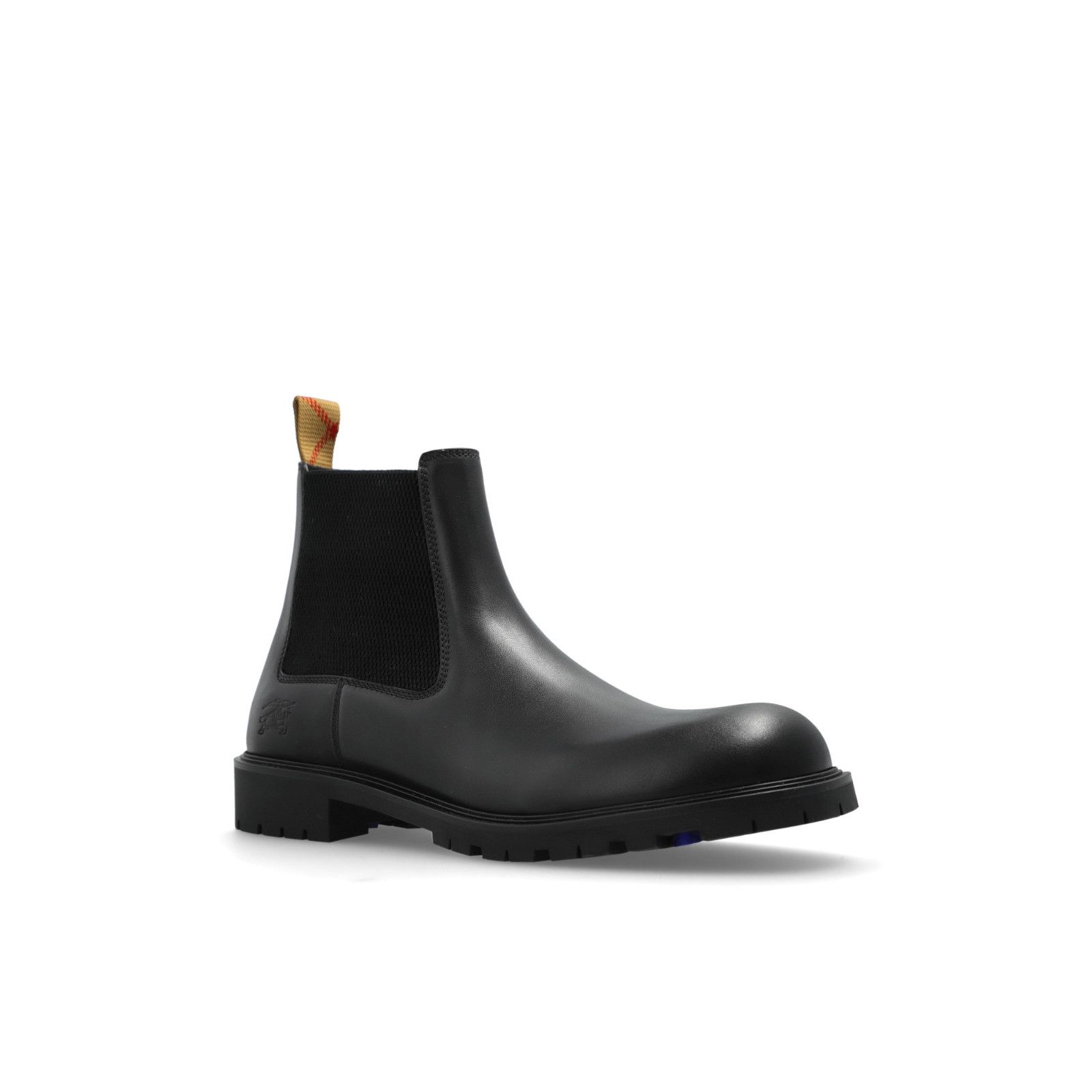 BURBERRY Black Leather Chelsea Ankle Boots New & Authentic (