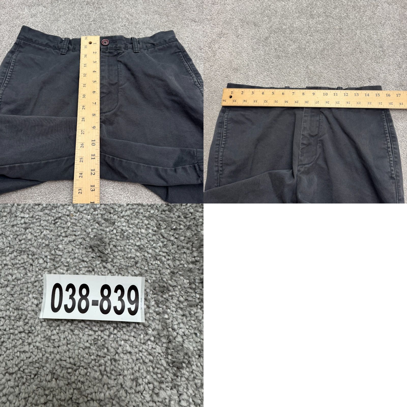 Dockers DOCKERS J.Crew Essential Chino Shorts Mens 42W Brown Flat Front Cotton Casual Chino Breathable Pockets 9in Inseam Vintage N/A Size US 42 / EU 58 - 9 Thumbnail