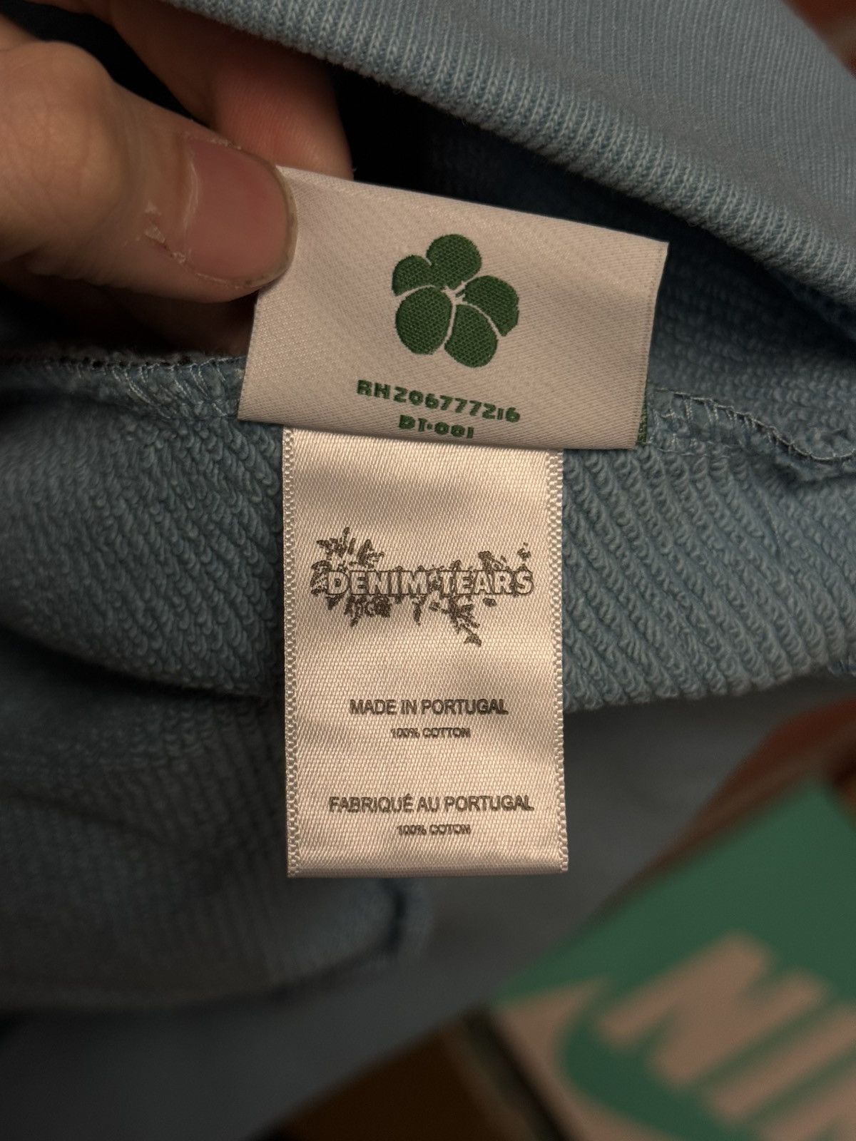 DENIM TEARS Denim Tears Blue Cotten Wreath Hoodie Size XL (NEW) Size US XL / EU 56 / 4 - 10 Thumbnail