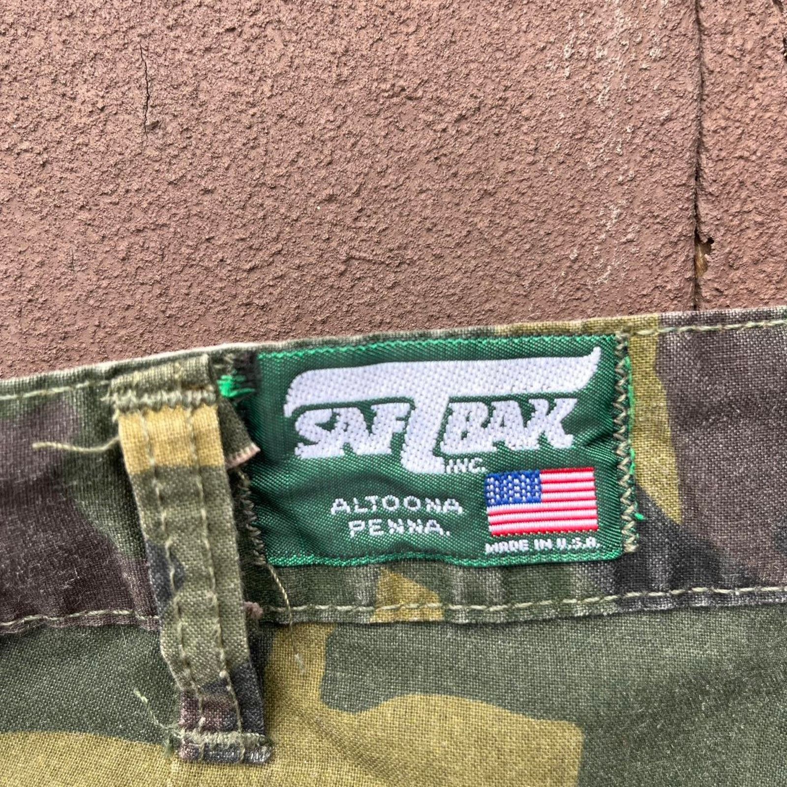 SafTbak Vintage camo army pants Size US 35 - 5 Thumbnail