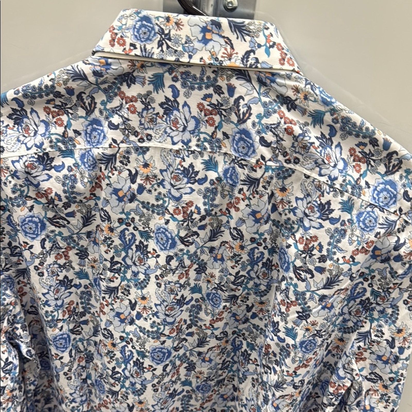 Other NWT Van Laack Mens Blue White Floral Shirt Size 15.5 40 Size US M / EU 48-50 / 2 - 5 Thumbnail