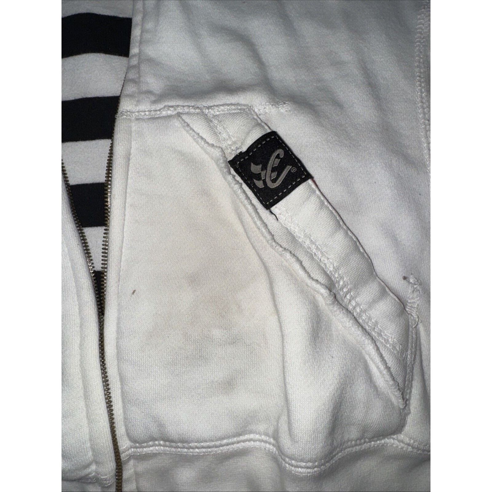 Chase Authentics × Vintage VNTG Chase Authentic Full Zip Sweater M White Broken Zip Size M / US 6-8 / IT 42-44 - 5 Thumbnail
