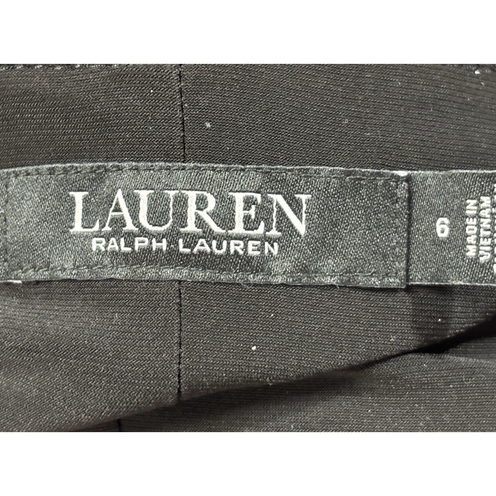 Ralph Lauren Lauren Ralph Lauren Dress Women’s 6 Black Floral Faux Wrap 3/4 Sleeve Knee Length V-Neck Stretch Jersey Classic Wrap Dress Women Mens? Size M / US 6-8 / IT 42-44 - 7 Thumbnail