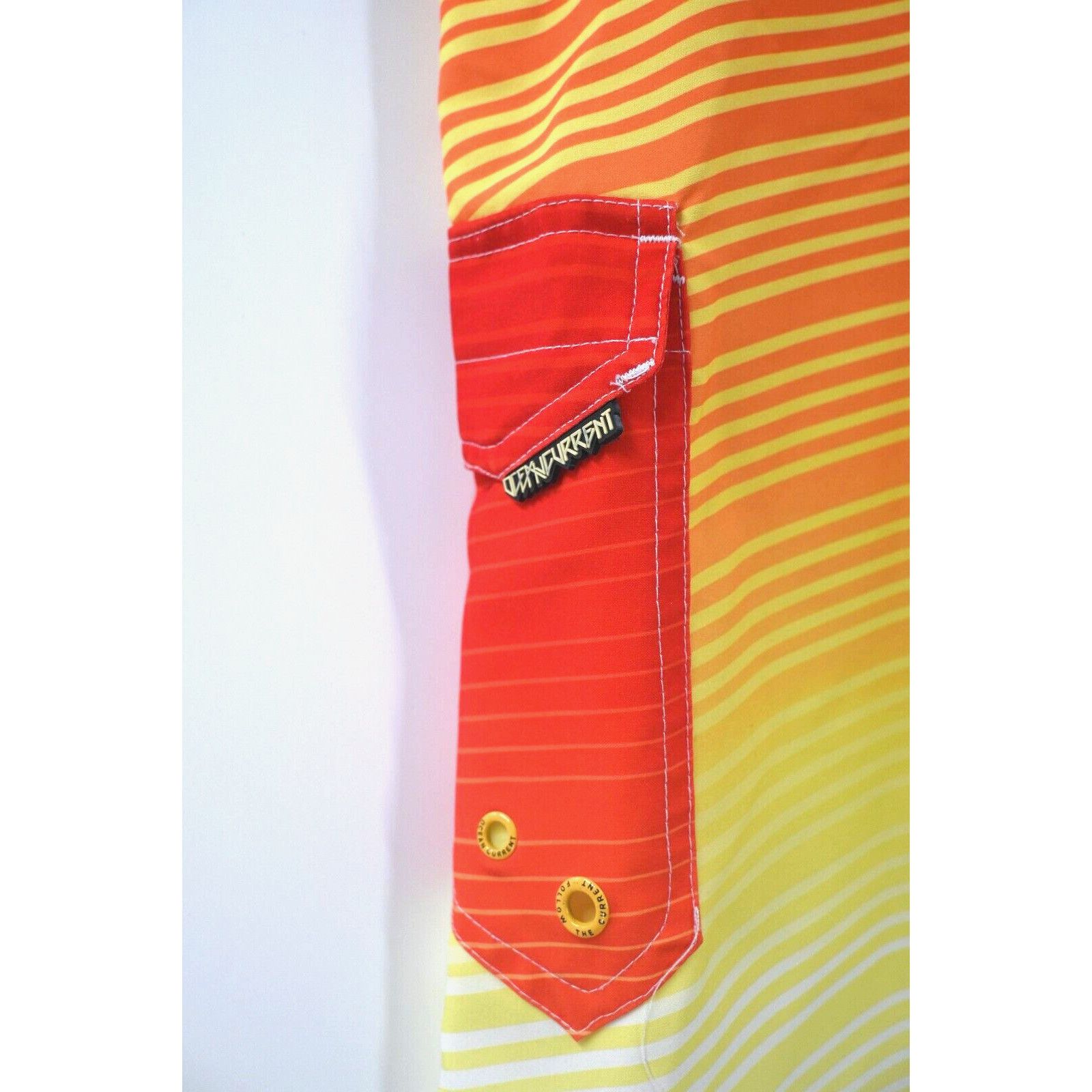 Ocean Current Ocean Current 34 Ombre Stripe Orange Unlined Board Shorts Size US 34 / EU 50 - 6 Thumbnail