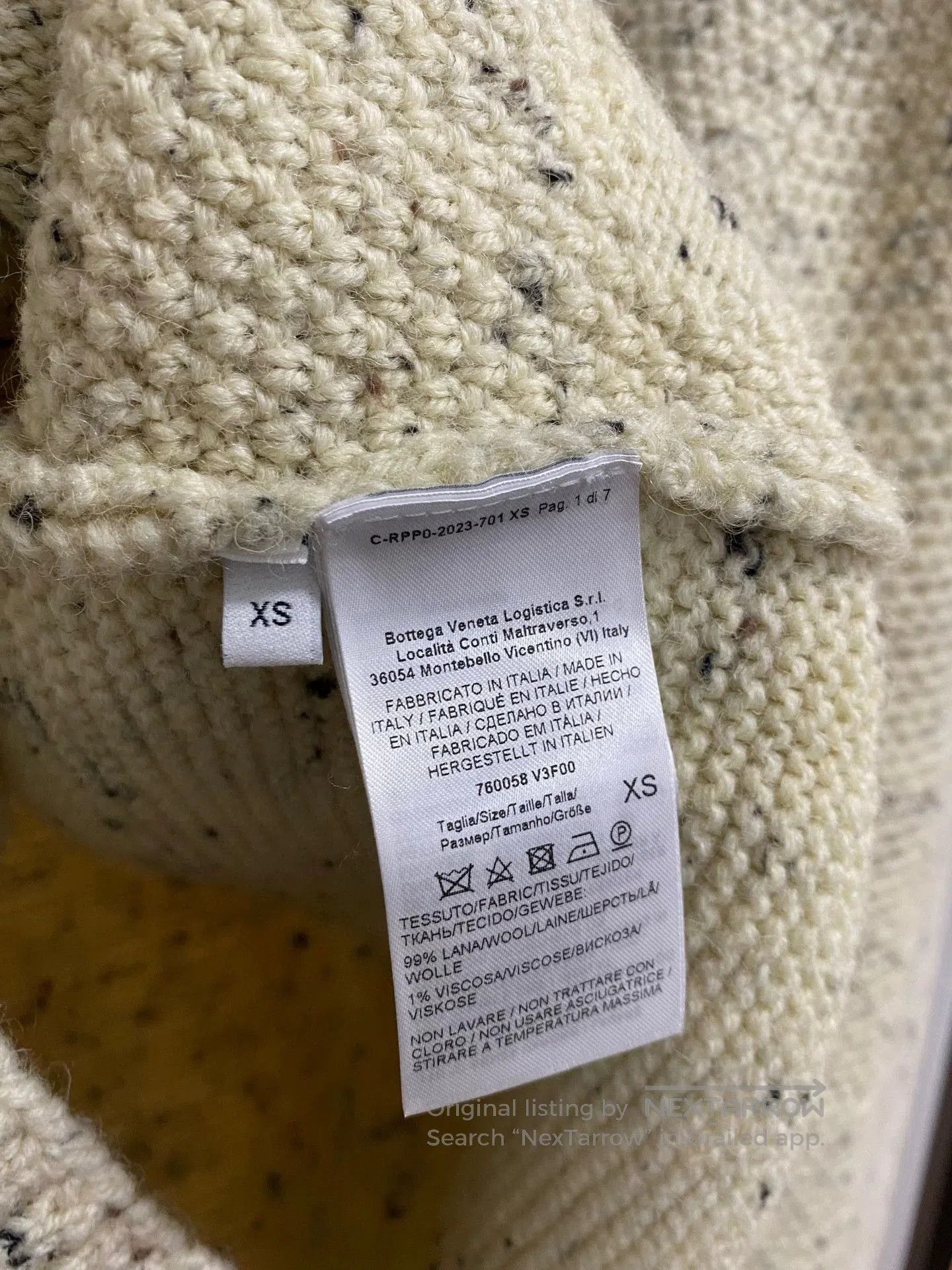Bottega Veneta thick knit crew neck sweater for men. Size US XS / EU 42 / 0 - 5 Thumbnail