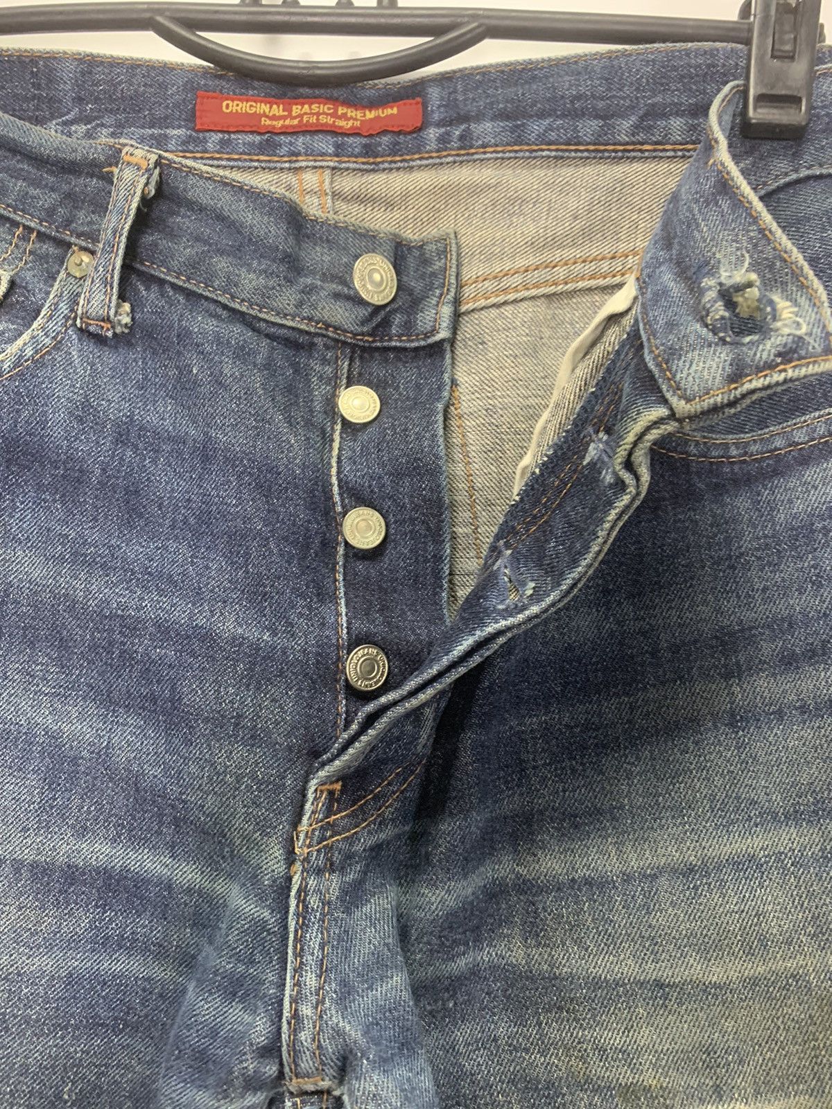 Uniqlo × Vintage Vintage Uniqlo distressed denim Size US 34 / EU 50 - 8 Thumbnail