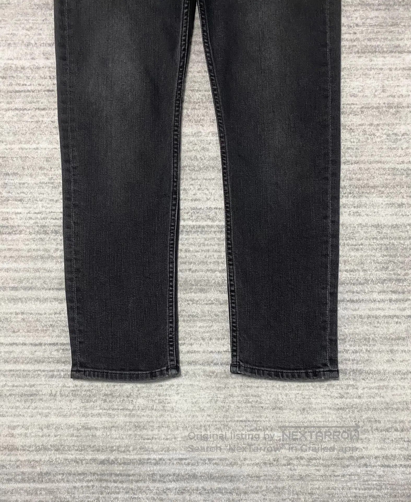 Acne Studios black slim-fit straight-leg jeans. Size US 29 - 3 Thumbnail