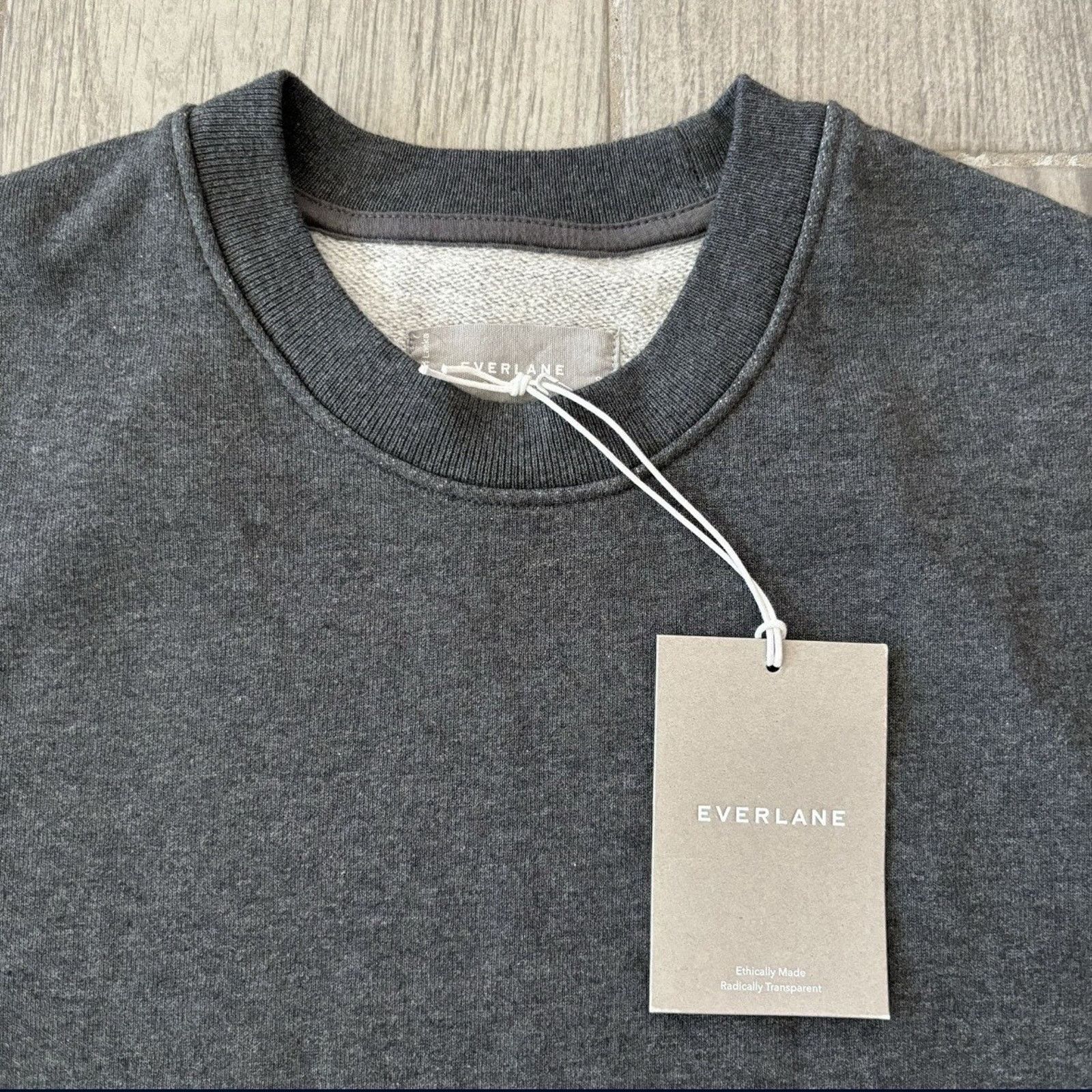 Everlane Everlane Organic Cotton French Terry Crewneck Grey Small Size US S / EU 44-46 / 1 - 2 Thumbnail