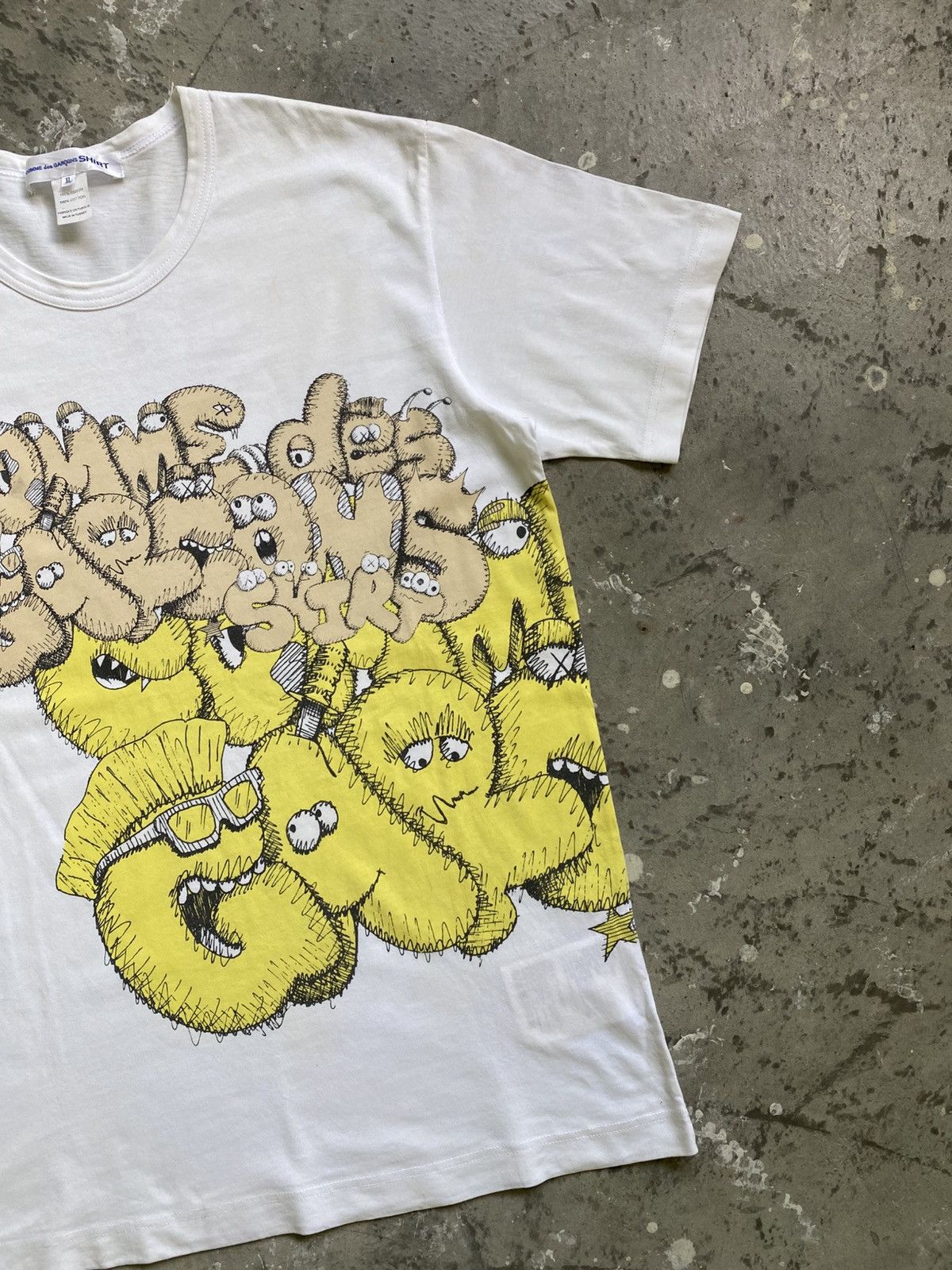 Comme des Garcons × Kaws × Vintage Vintage Comme Des Garçons X Kaws Japanese Brand Shirt Size US XL / EU 56 / 4 - 3 Thumbnail