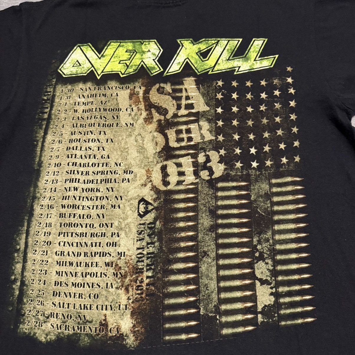 Anvil Overkill Tour 2013 Official Merchandise Tag Anvil Size US M / EU 48-50 / 2 - 8 Thumbnail