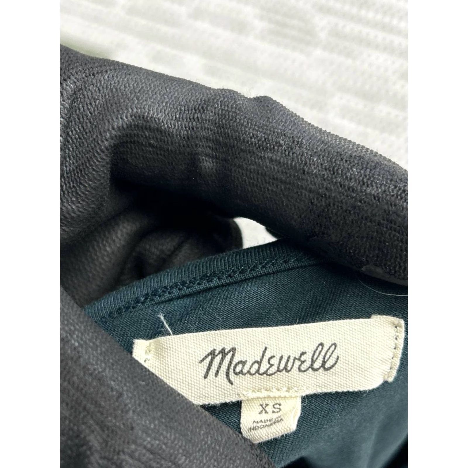 Madewell Madewell Shirt Womens XS Blue Cotton Modal Spandex Twist Front Long Sleeve T Shirt Casual Size XS / US 0-2 / IT 36-38 - 4 Thumbnail