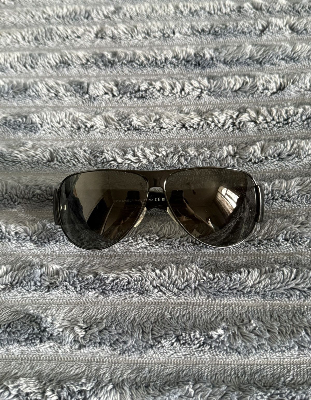 Chanel Chanel Sunglasses Logo Black 4153 Aviator Size ONE SIZE - 1 Thumbnail