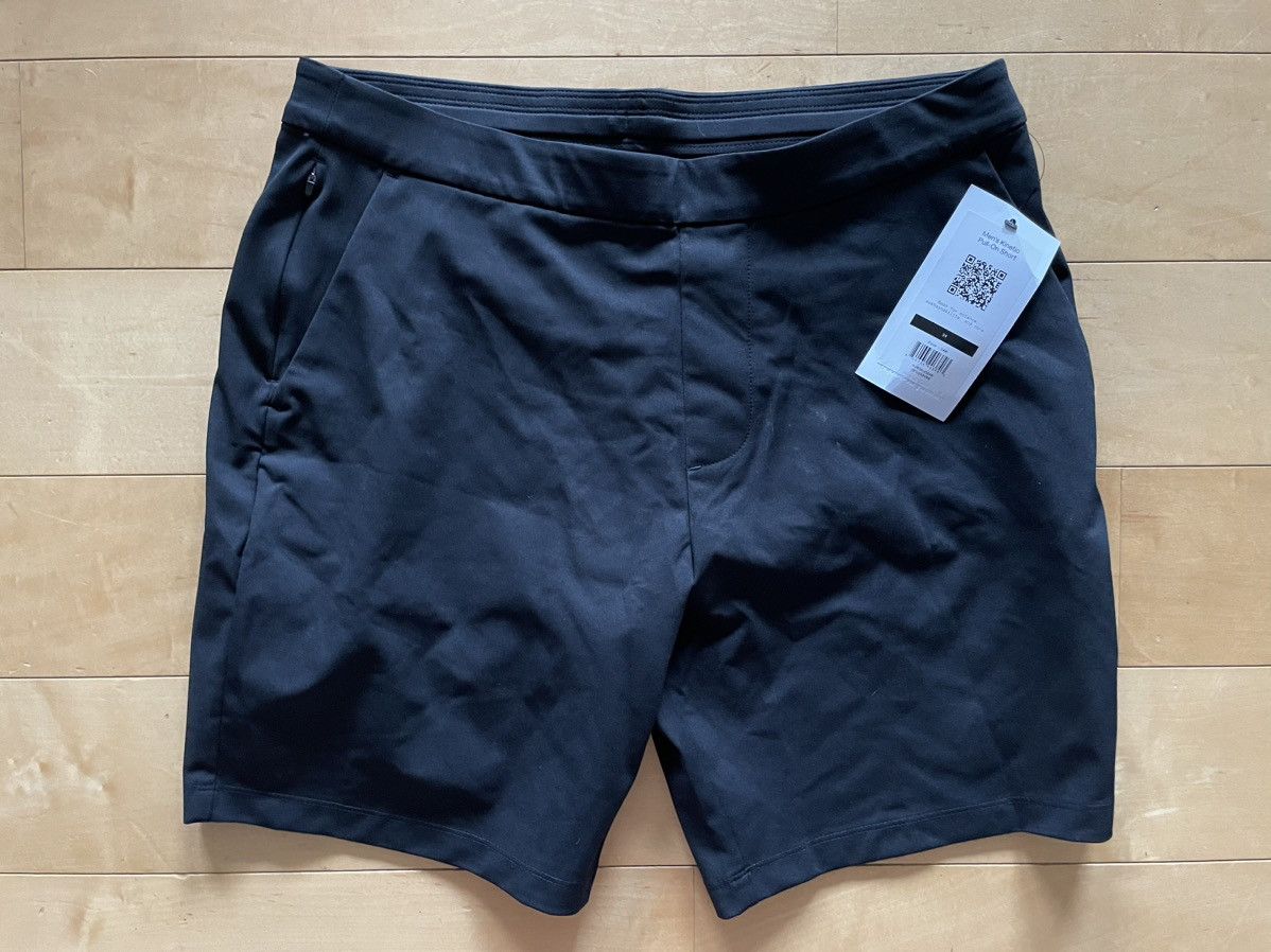image of Ministry Of Supply Kinetic Pull-On Shorts in Black, Men's (Size 34)