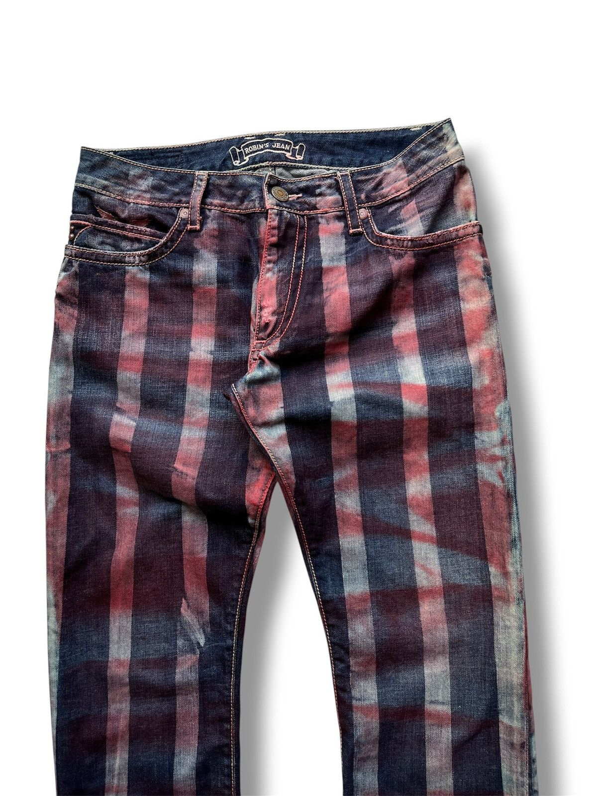 Robins Jeans Crazy robins prisoner style bloody jeans Size US 31 - 4 Thumbnail