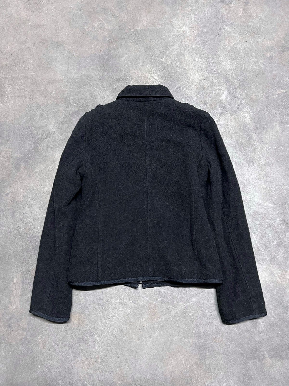 Hedi Slimane Napoleon Military Indie Sleaze Vintage Zip Jacket Size M / US 6-8 / IT 42-44 - 3 Thumbnail