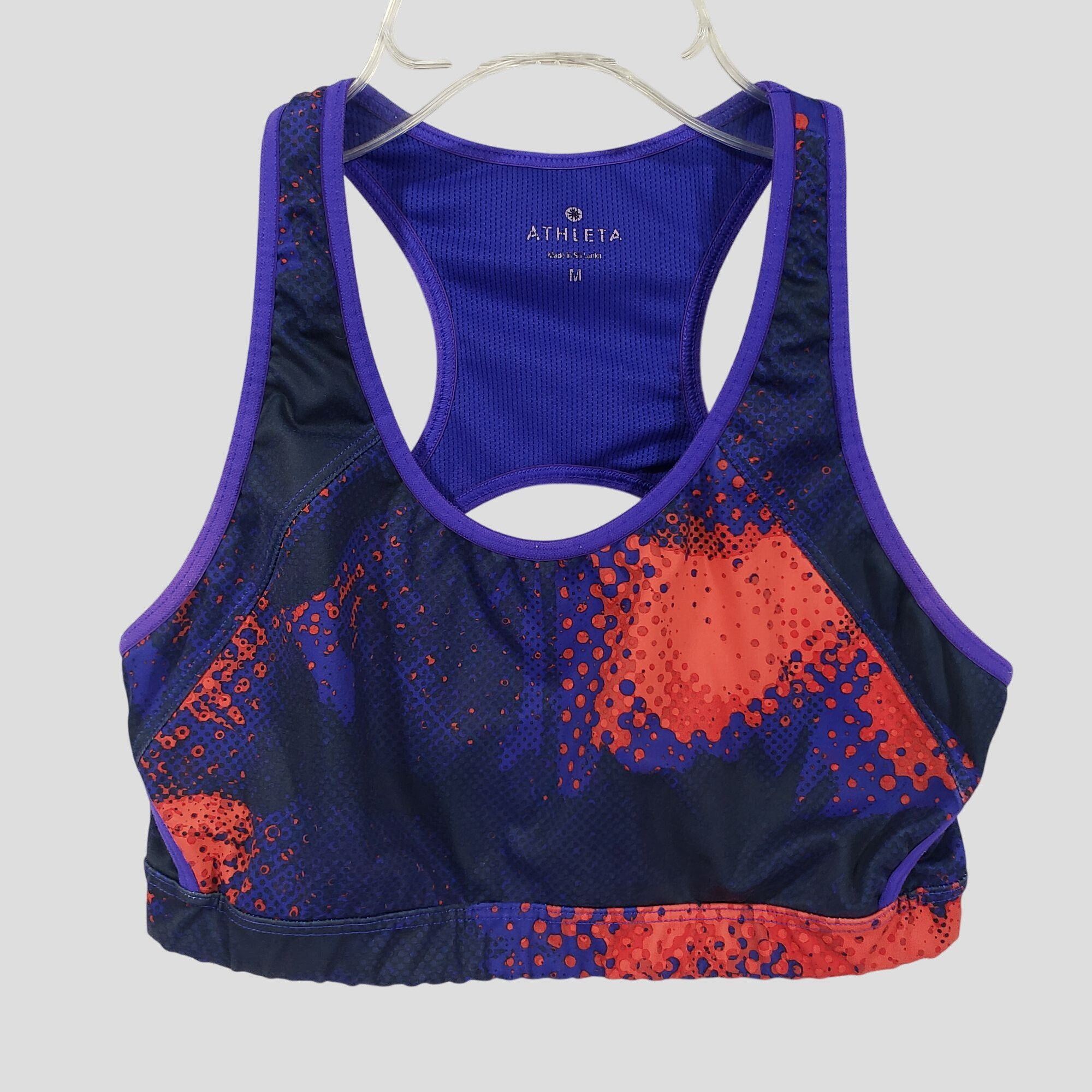 Athleta Athleta Double Dare Sports Bra Electro Splatter Print Size M Size M / US 6-8 / IT 42-44 - 2 Thumbnail