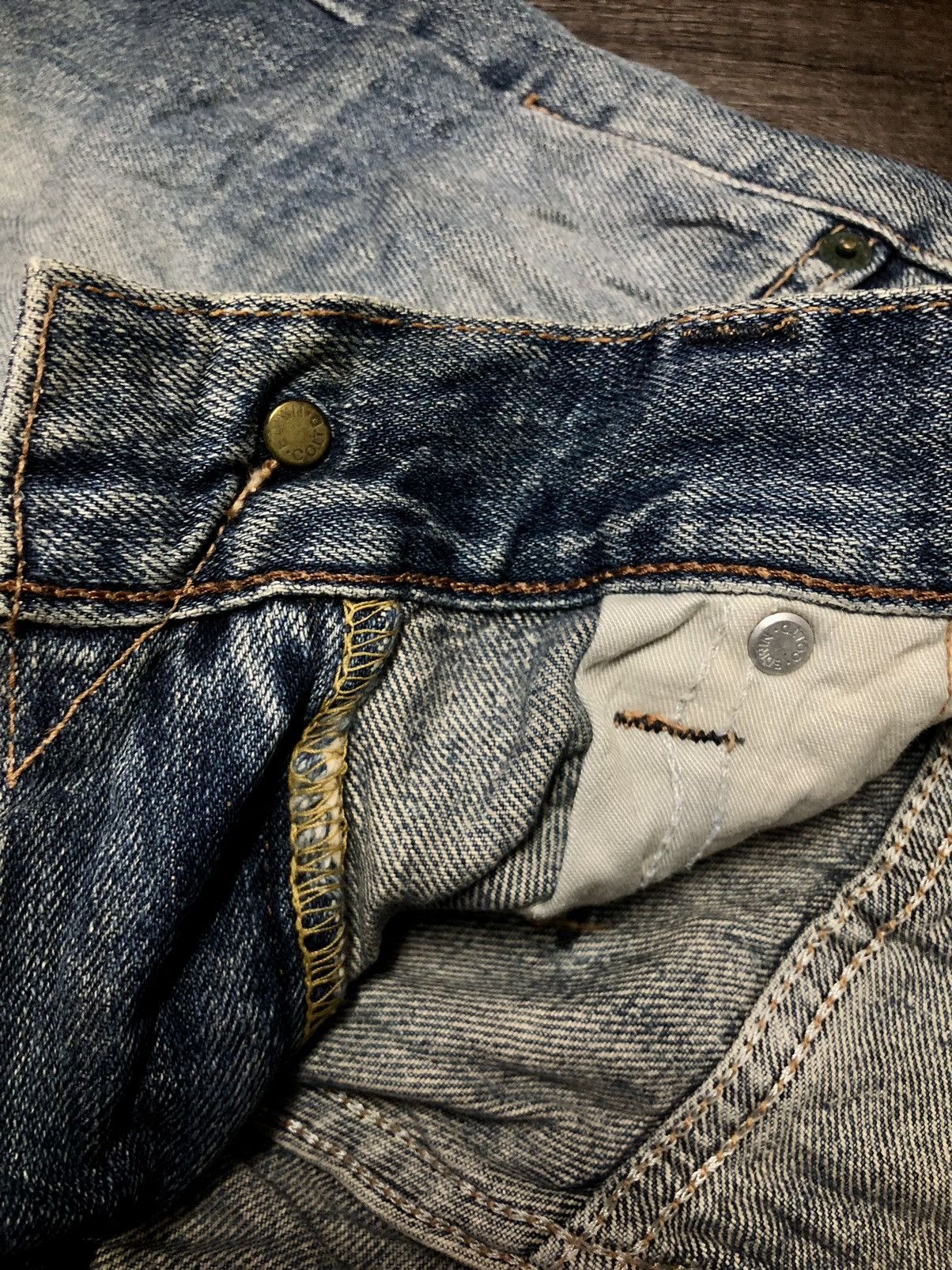 Edwin × Vintage Vintage Edwin XU-S Distressed Denim Size US 30 / EU 46 - 13 Thumbnail