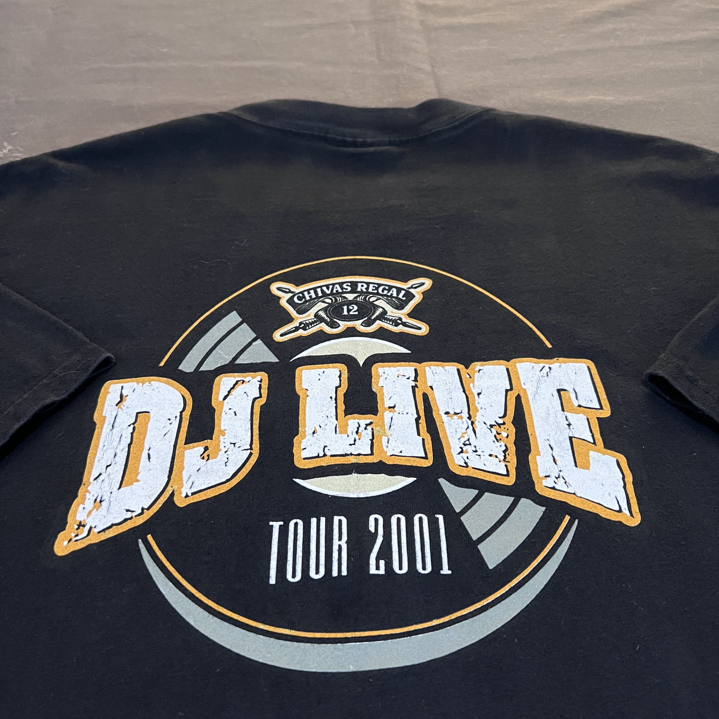 Vintage 2001 Chivas Regal DJ Live Tour Promo Tee XL