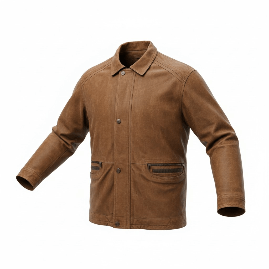 Vintage Original Trapper Leatherwear Coat 3/4 Length XL
