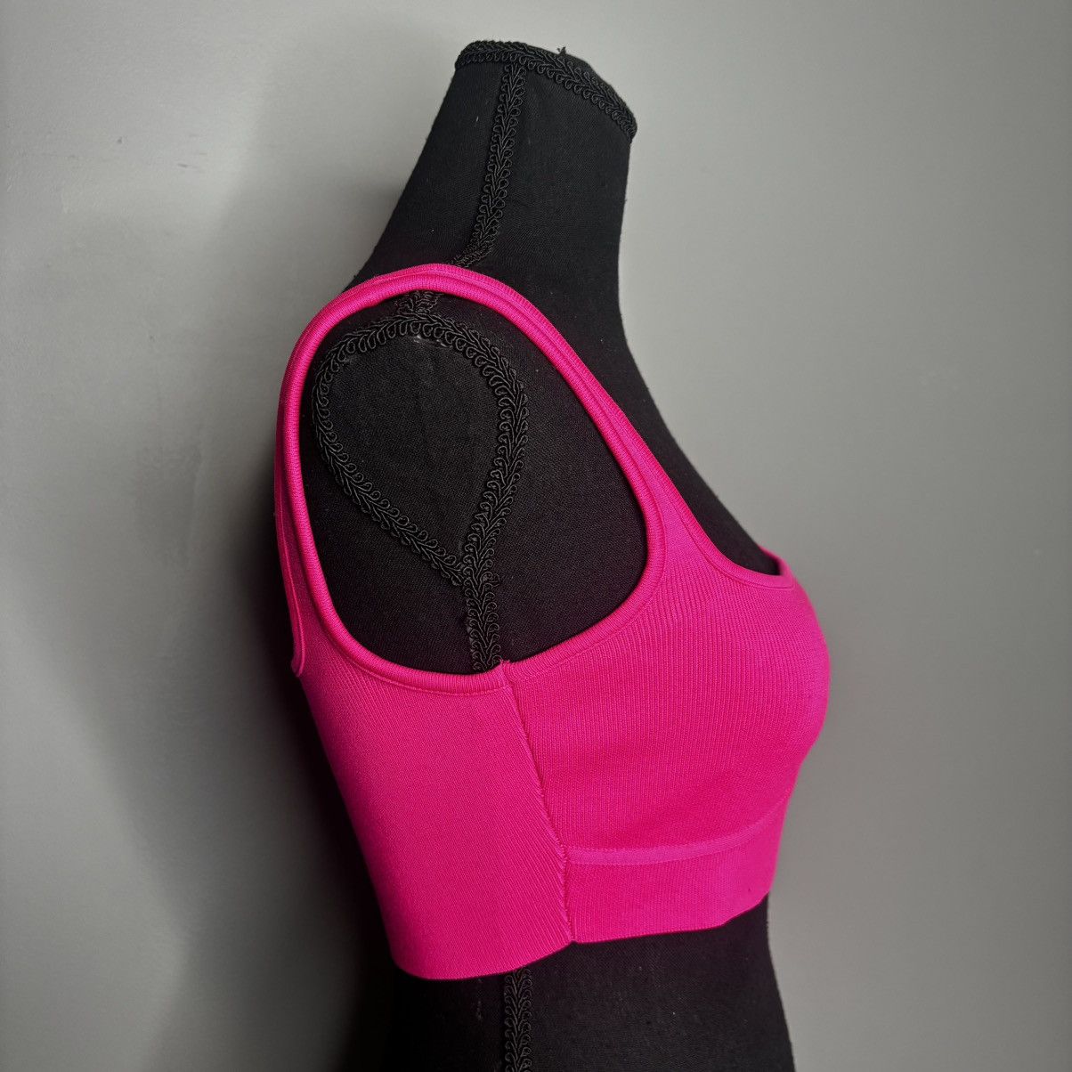 Zara Zara Tops Square Neck Crop Top Pink Size S / US 4 / IT 40 - 2 Thumbnail