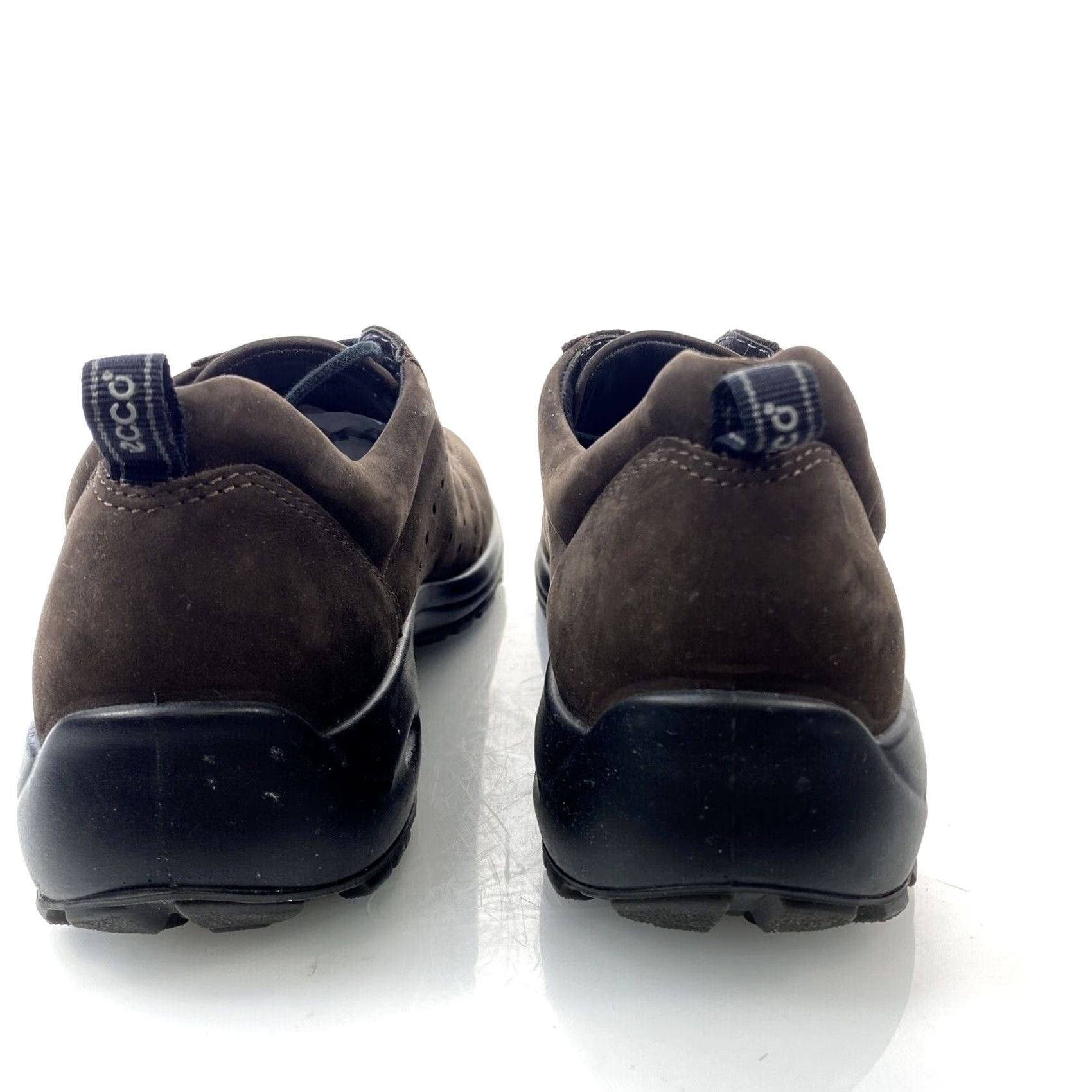 Ecco ECCO Womens Sneakers 8 / 40 Brown Suede Bicycle Toe Made in Portugal Size US 8 / IT 38 - 3 Thumbnail
