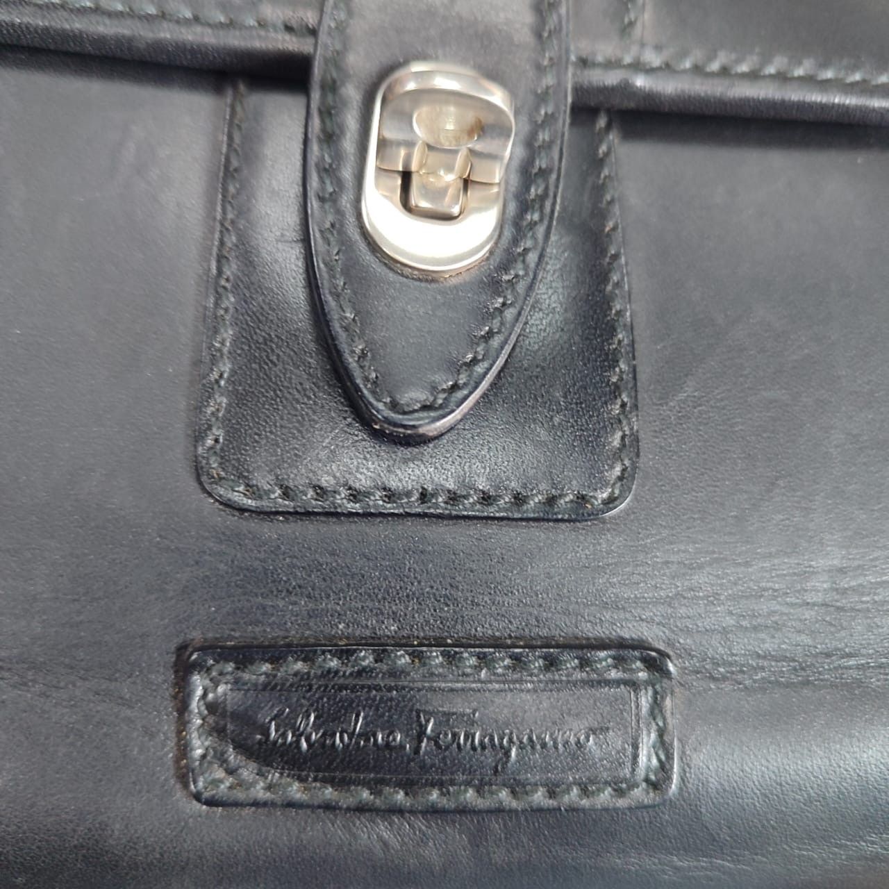 Salvatore Ferragamo Vintage Salvatore Ferragamo Leather Clutch/Pouch Size ONE SIZE - 2 Thumbnail