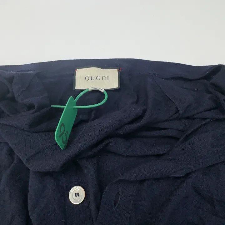 Other Gucci Gucci GG Embroidered Navy Long Sleeve Knit Sweater - Size US XL / EU 56 / 4 - 5 Thumbnail