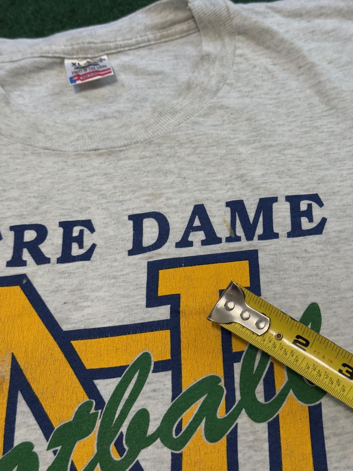 Fruit Of The Loom Vtg 90s Notre Dame Football Irish More Than A Game T Shirt Size US XL / EU 56 / 4 - 9 Thumbnail