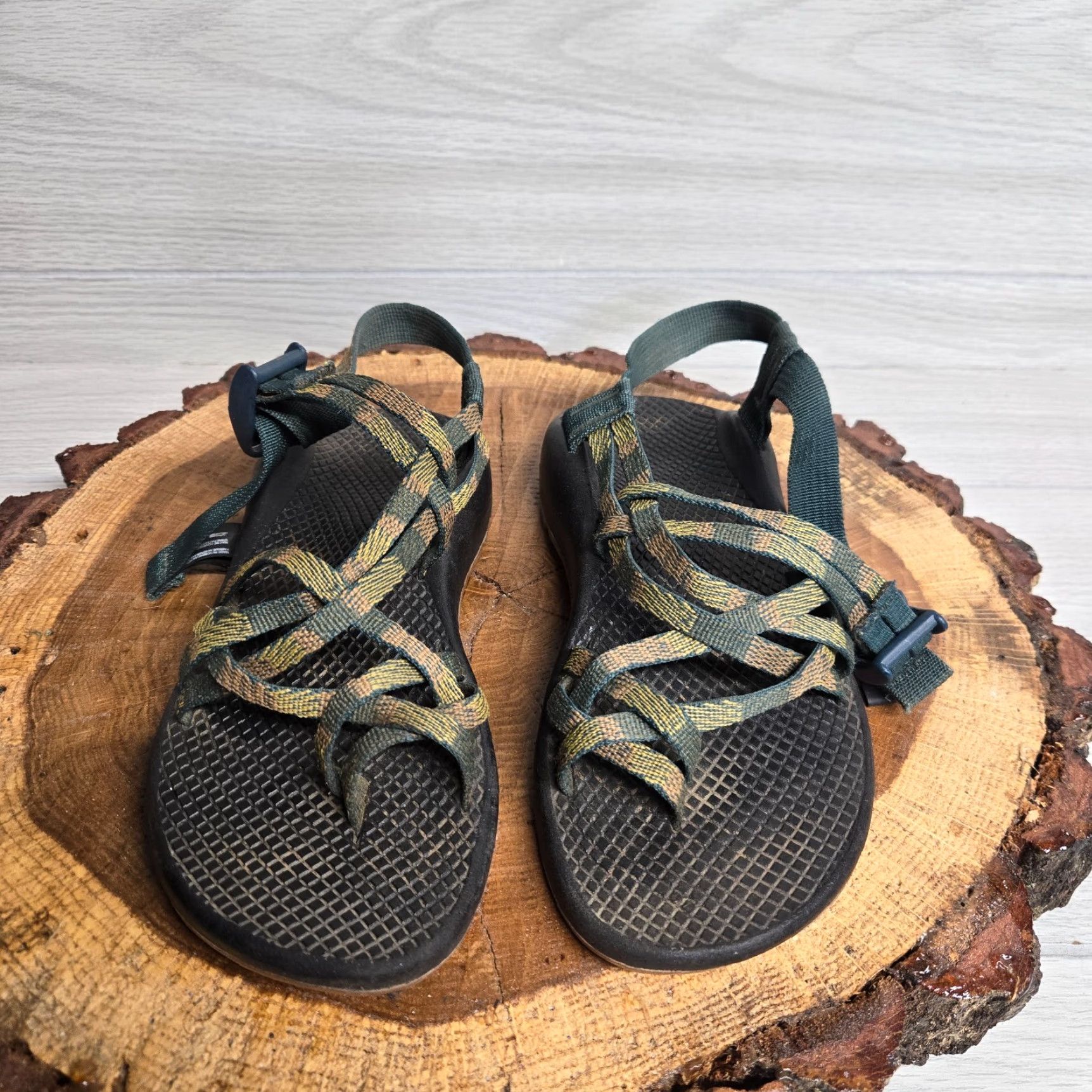 Chaco Vintage Chaco Z/Cloud X2 Women's Strappy Sandals Activewear Casual Summer Green/Multi Size 6 Size US 6 / IT 36 - 3 Thumbnail