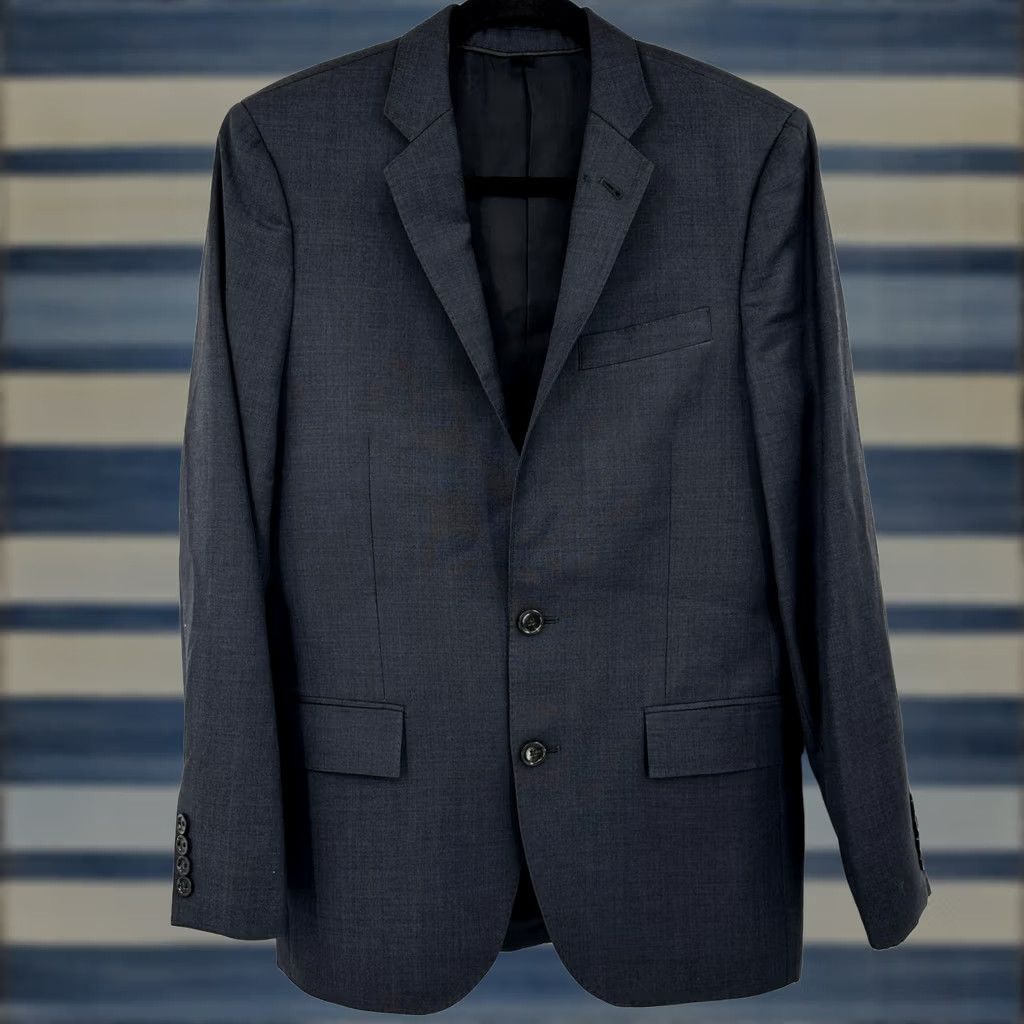 J.Crew J. Crew Ludlow Tollegno 1900 Wool Blend Italian Suit Blazer Men 36S Gray Jacket Coat 2 Piece Slim Notch Lapel Two-Button Formal Business Mens Size 36R - 1 Thumbnail