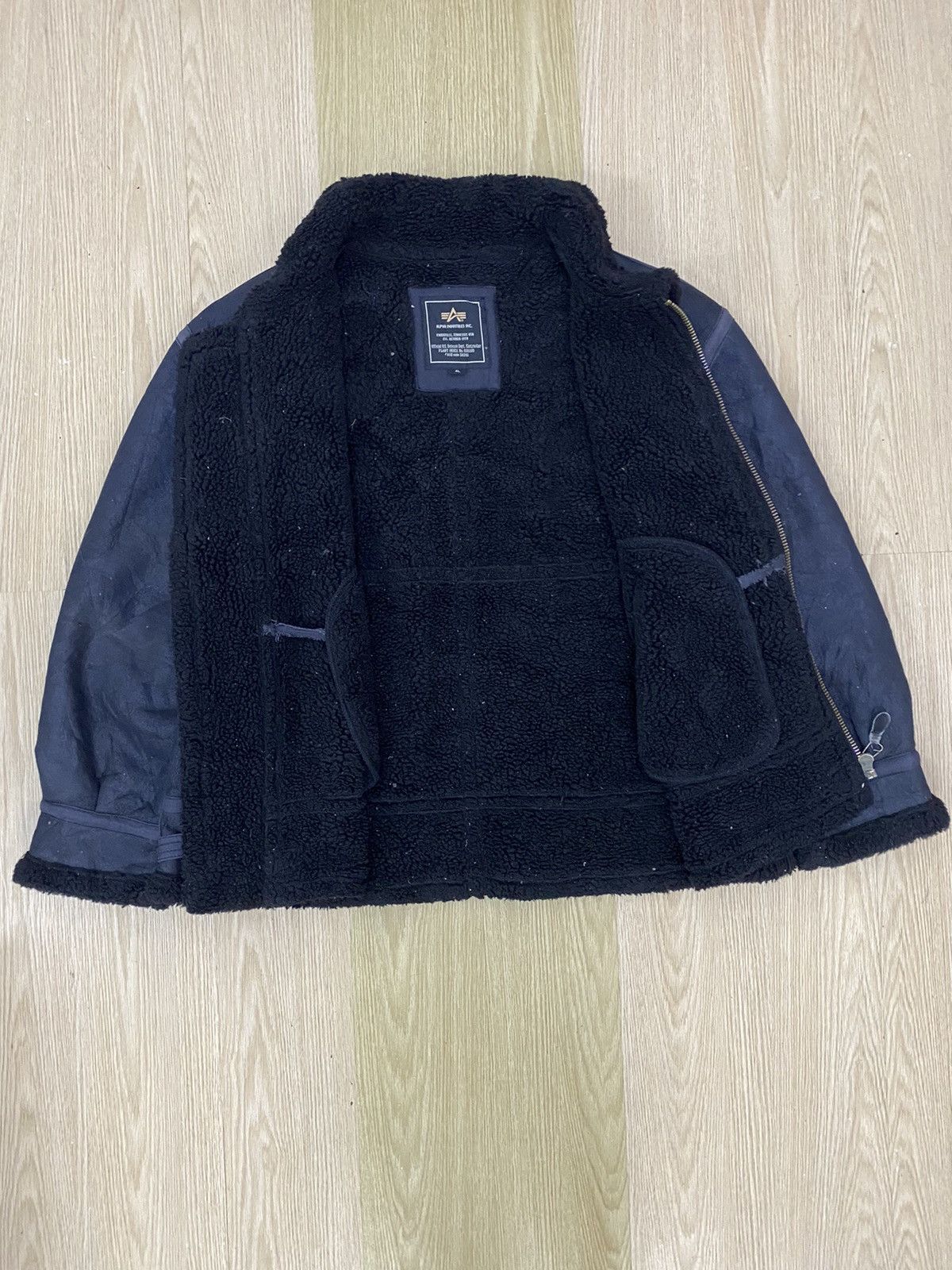 Alpha Industries Alpha industries leather shearling oversized jacket Size US XXL / EU 58 / 5 - 2 Thumbnail