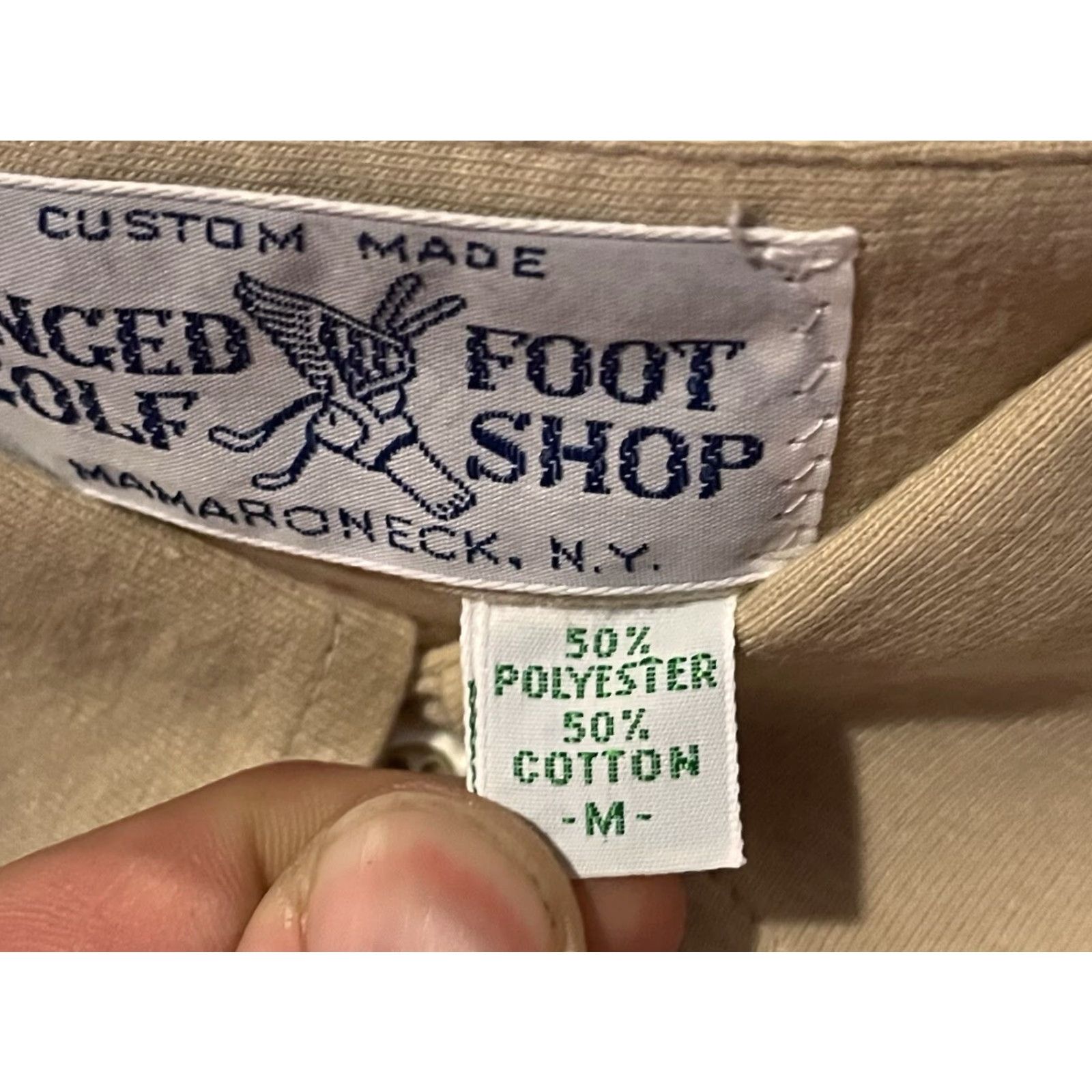 Vintage VINTAGE Winged Foot Golf Shop 1984 US Open Custom Made Polo Shirt Men’s M Beige Polo Shirt Men’s M Beige Golf Logo 80s Retro Size US M / EU 48-50 / 2 - 6 Thumbnail