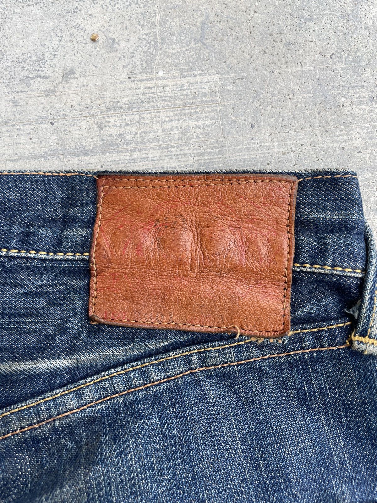Evisu VINTAGE 90s EVISU SELVEDGE DENIM RED DAICOCK Size US 29 - 5 Thumbnail
