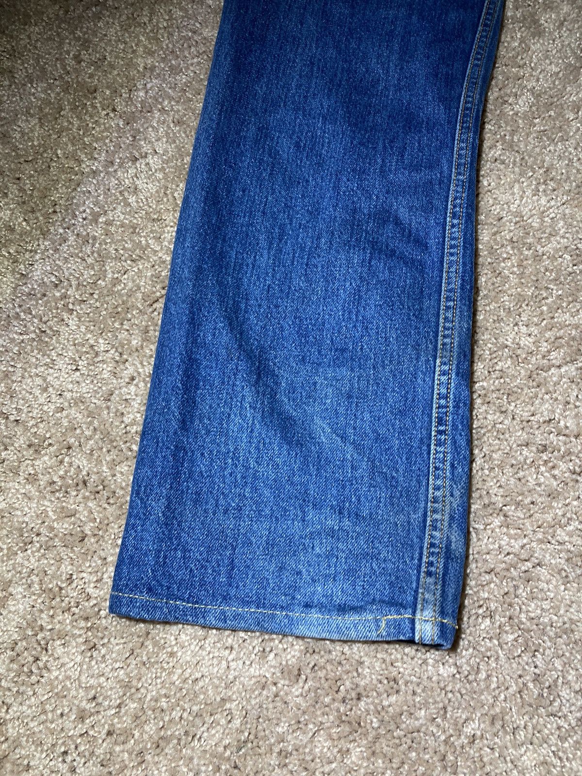 Martine Rose SS18 Martine Rose Boss Logo Extended Jeans 2018 MR Indigo 90 Size US 30 / EU 46 - 12 Thumbnail