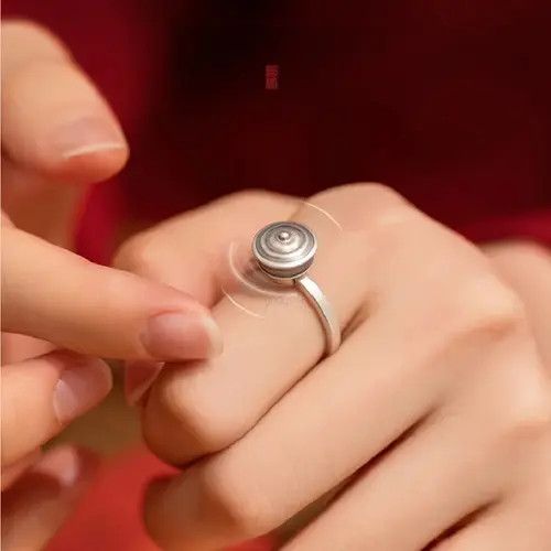 Other Retro Rotatable Lotus Ring Size ONE SIZE - 3 Thumbnail
