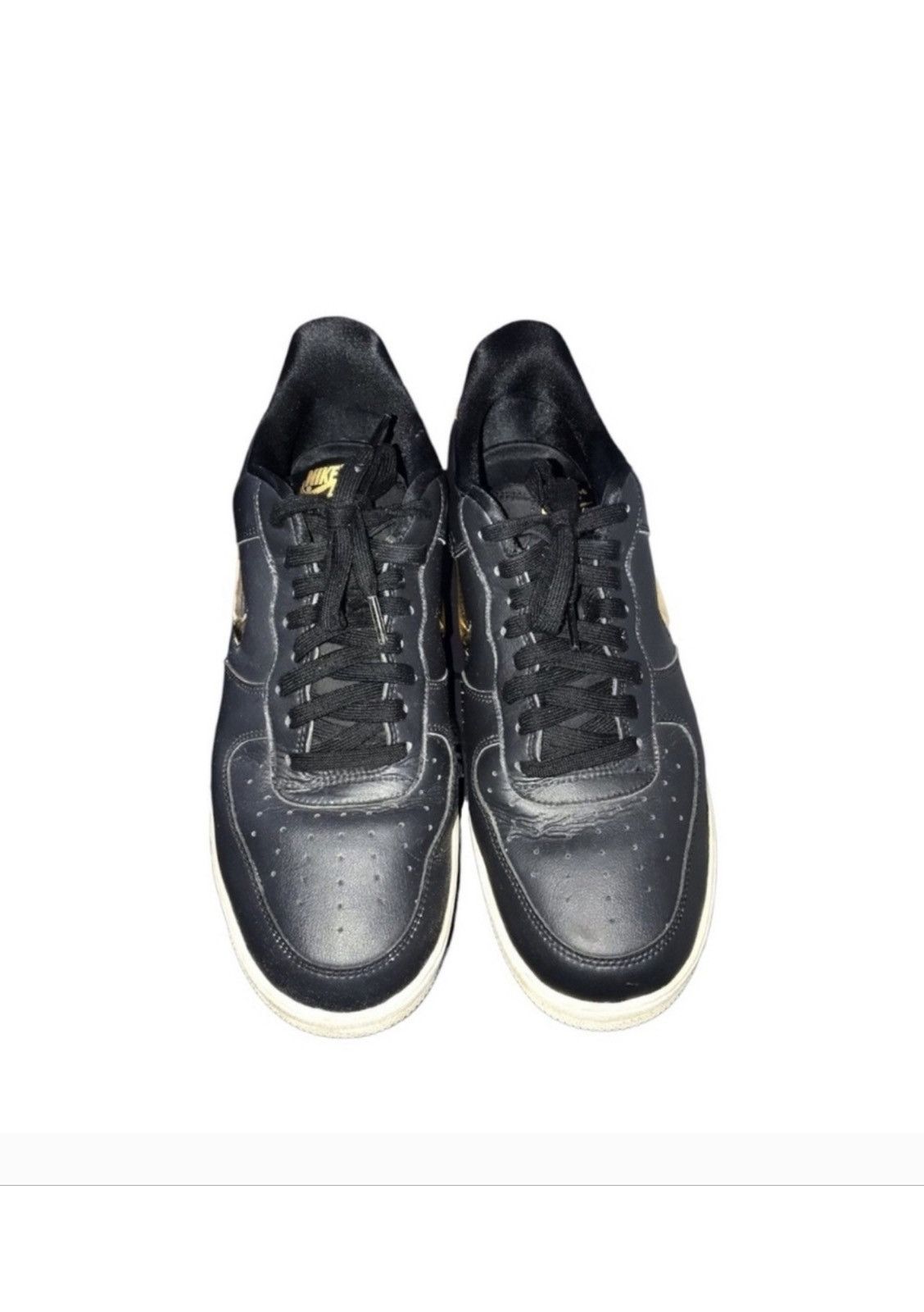 Nike Nike Air Force 1 Low Jewel BLK Metallic Gold AJ9507-003 13 Size US 13 / EU 46 - 8 Thumbnail