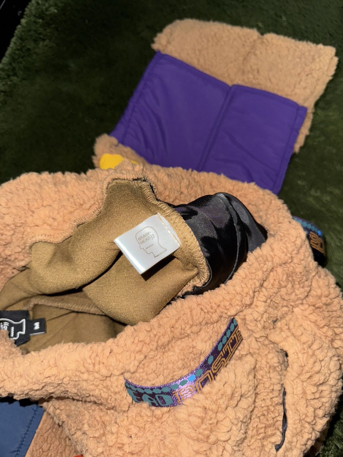Brain Dead [M] Brain Dead Multi-Pocket Detail Fleece Runner Pants Brown Size US 33 - 12 Thumbnail