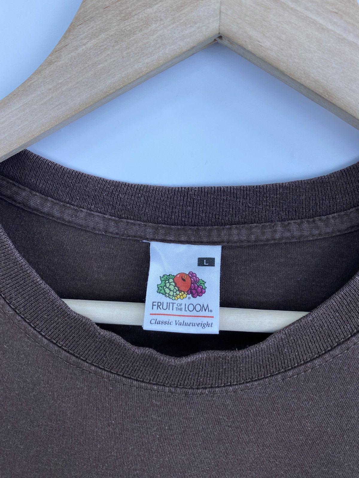 Fruit Of The Loom Vintage 2008 I Am McLovin Superbad Brown T-Shirt rare retro Size US L / EU 52-54 / 3 - 6 Thumbnail