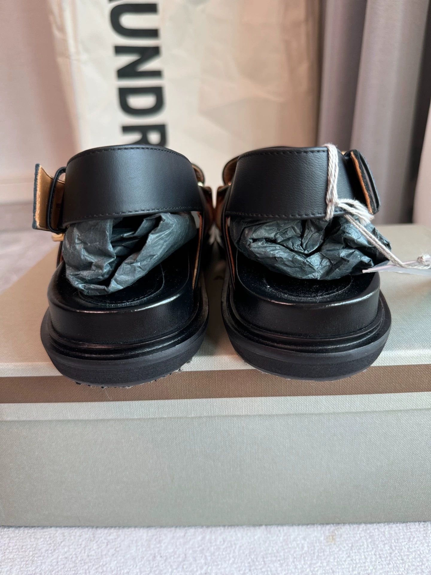 Marni Marni cross-strap sandals 37.5 black brown Size US 7 / IT 37 - 4 Thumbnail