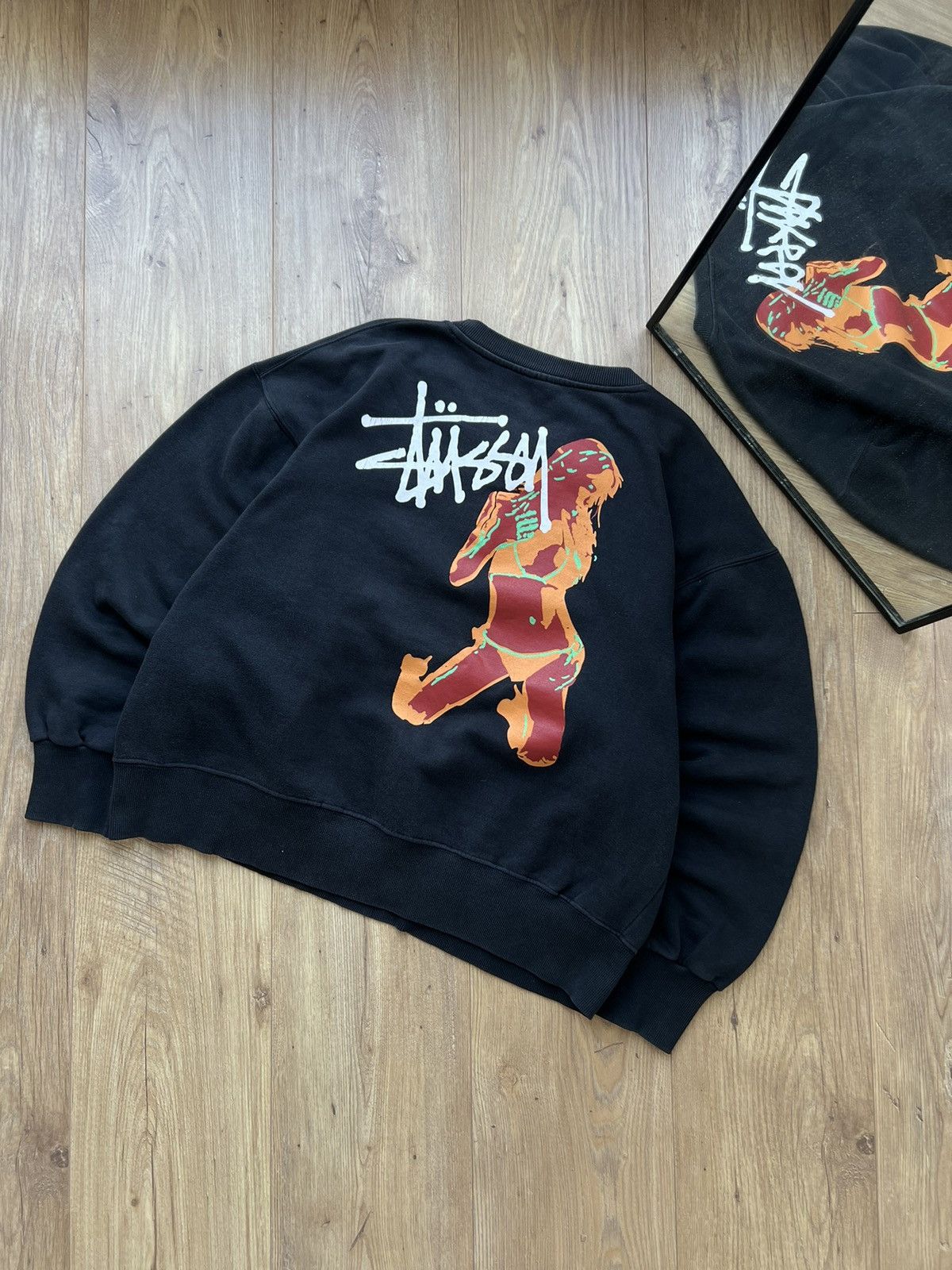 00’s STUSSY X NEXUS VII 7 MULTIPLE TECHNIX CREWNECK CROPFIT