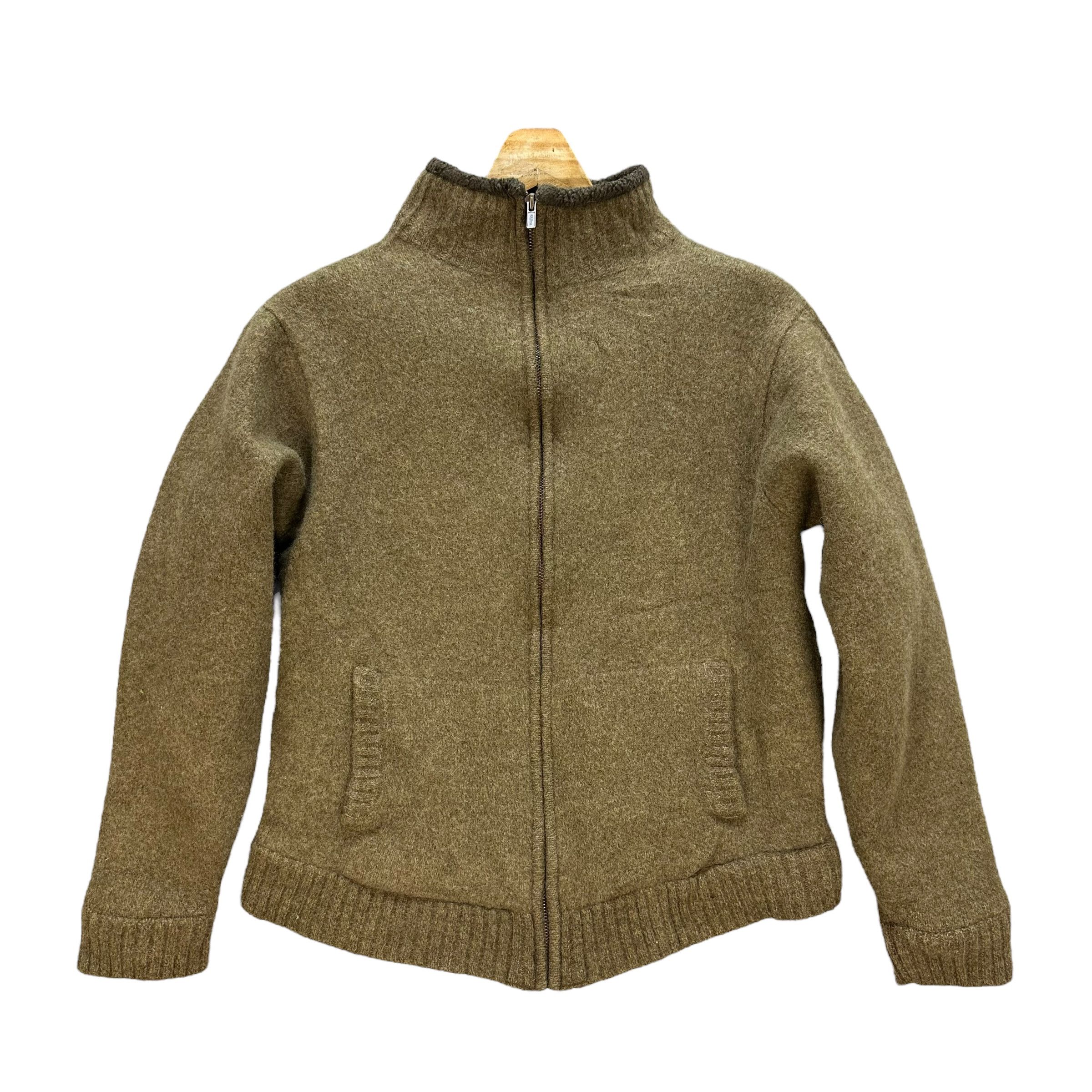 L.L. Bean L.L. Bean Sherpa Turtle Neck Lambs Wool Jacket #A21-0498 Size L / US 10 / IT 46 - 2 Thumbnail