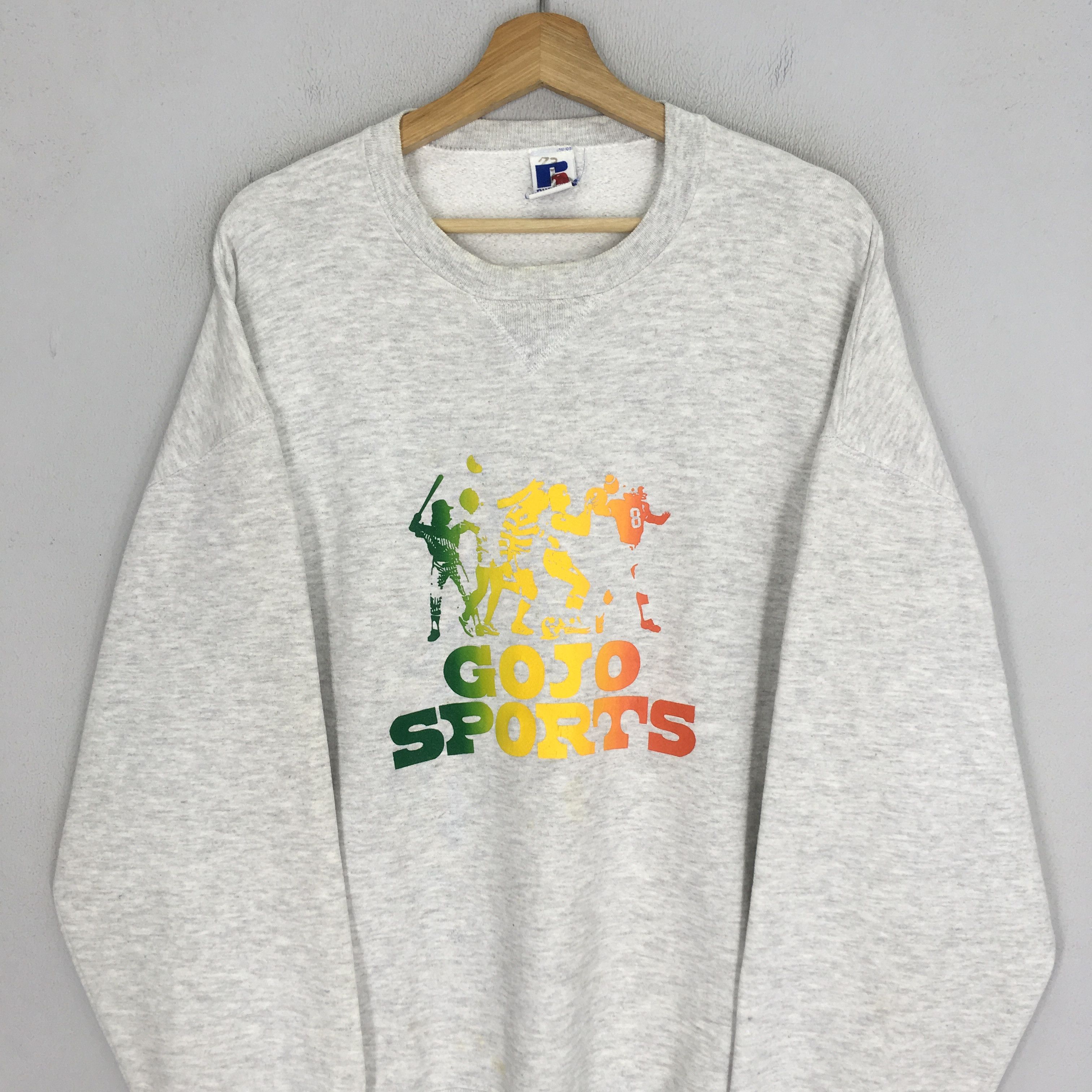 Russell Athletic Vintage 90s Russell Athletic Grey Sweatshirt - 542 Size US XL / EU 56 / 4 - 4 Thumbnail