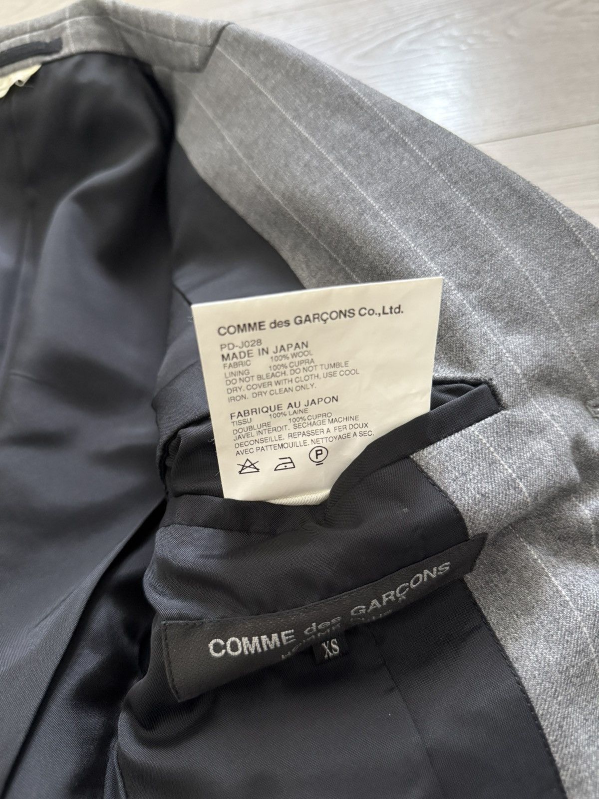 Comme des Garcons Comme Des Garcons Homme Plus AW2009 Curve Panelled Wool Suit Size US XS / EU 42 / 0 - 14 Thumbnail
