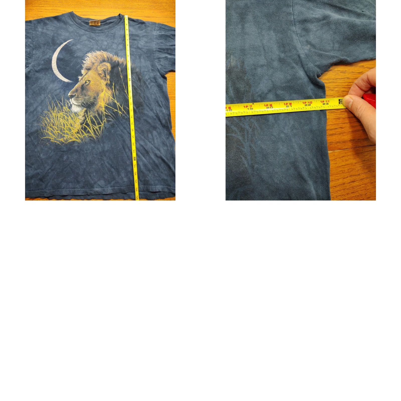 The Mountain VINTAGE The Mountain T Shirt Blue Lion Moon Mens Large USA Made Distressed Size US L / EU 52-54 / 3 - 9 Thumbnail