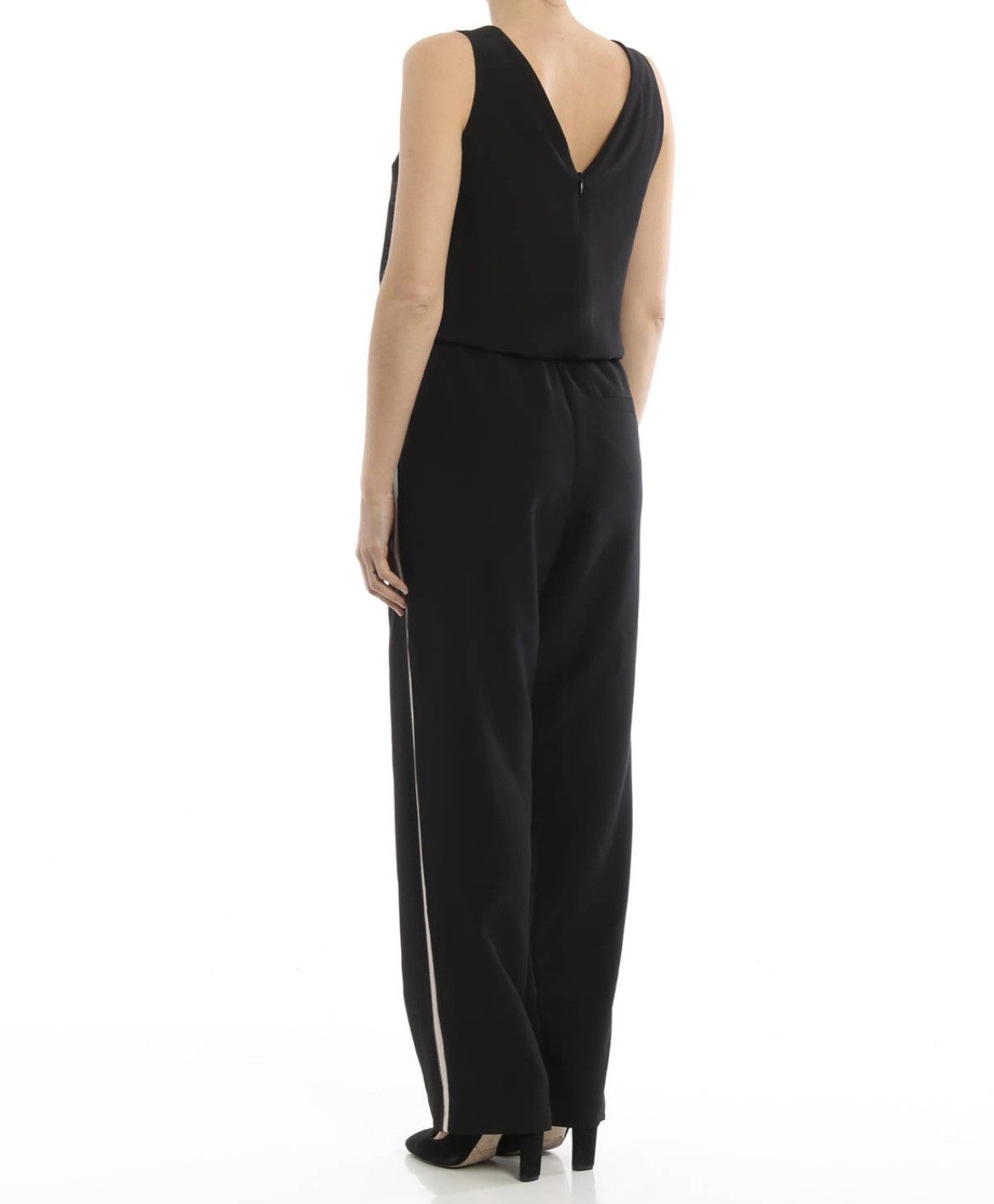 Brunello Cucinelli Brunello Cucinelli Jumpsuit Silk Crepe De Chine Shiny SizeL Size 30" / US 8 / IT 44 - 5 Thumbnail